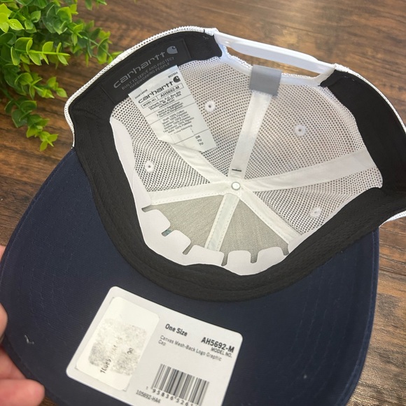 NWT CARHARTT Unisex Trucker Hat Baseball Cap Logo Patch Mens Womens - Picture 4 of 4